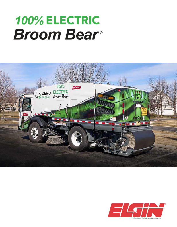 Go Green with Elgin Sweeper's Electric Broom Bear Sweepers